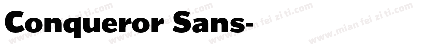 Conqueror Sans字体转换